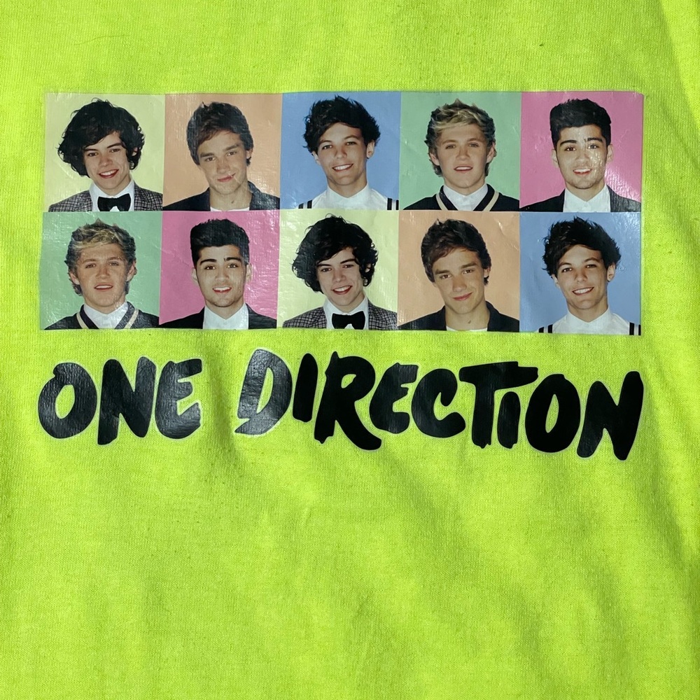 One direction neon yellow Pop Art Short Sleeve Tee size medium